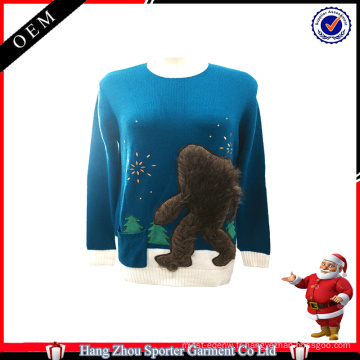 16FZCS73 visuel 3D noël pull grossiste chritmas cavaliers nouveauté